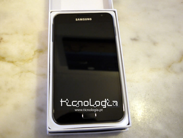 Samsung Galaxy NOTE na caixa